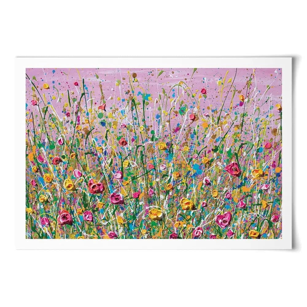 Pink Meadow Art Print Pink Meadow Art Print wall art product Olga Tkachyk