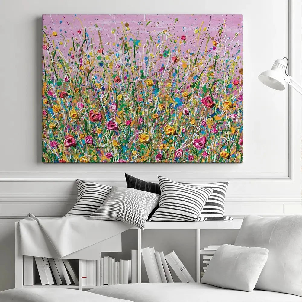 Pink Meadow Canvas Print Pink Meadow Canvas Print wall art product Olga Tkachyk