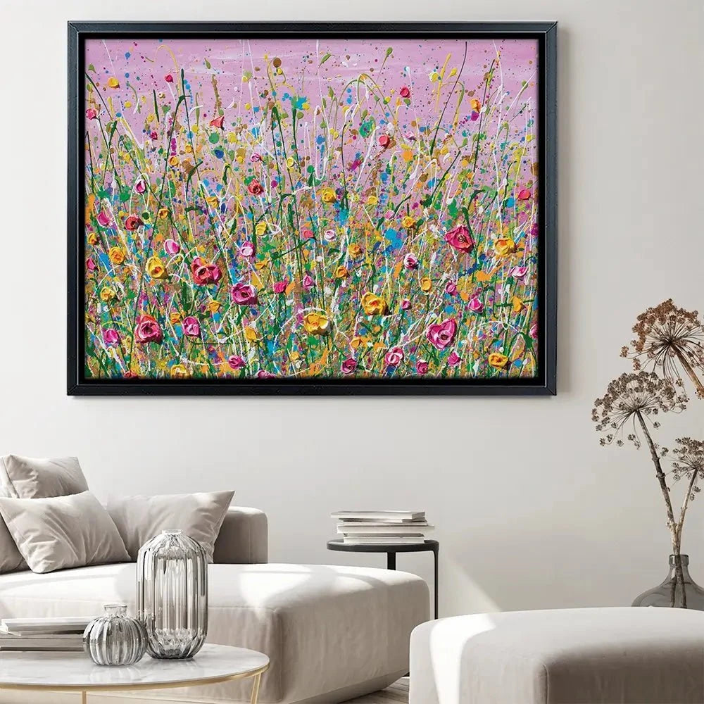 Pink Meadow Canvas Print Pink Meadow Canvas Print wall art product Olga Tkachyk