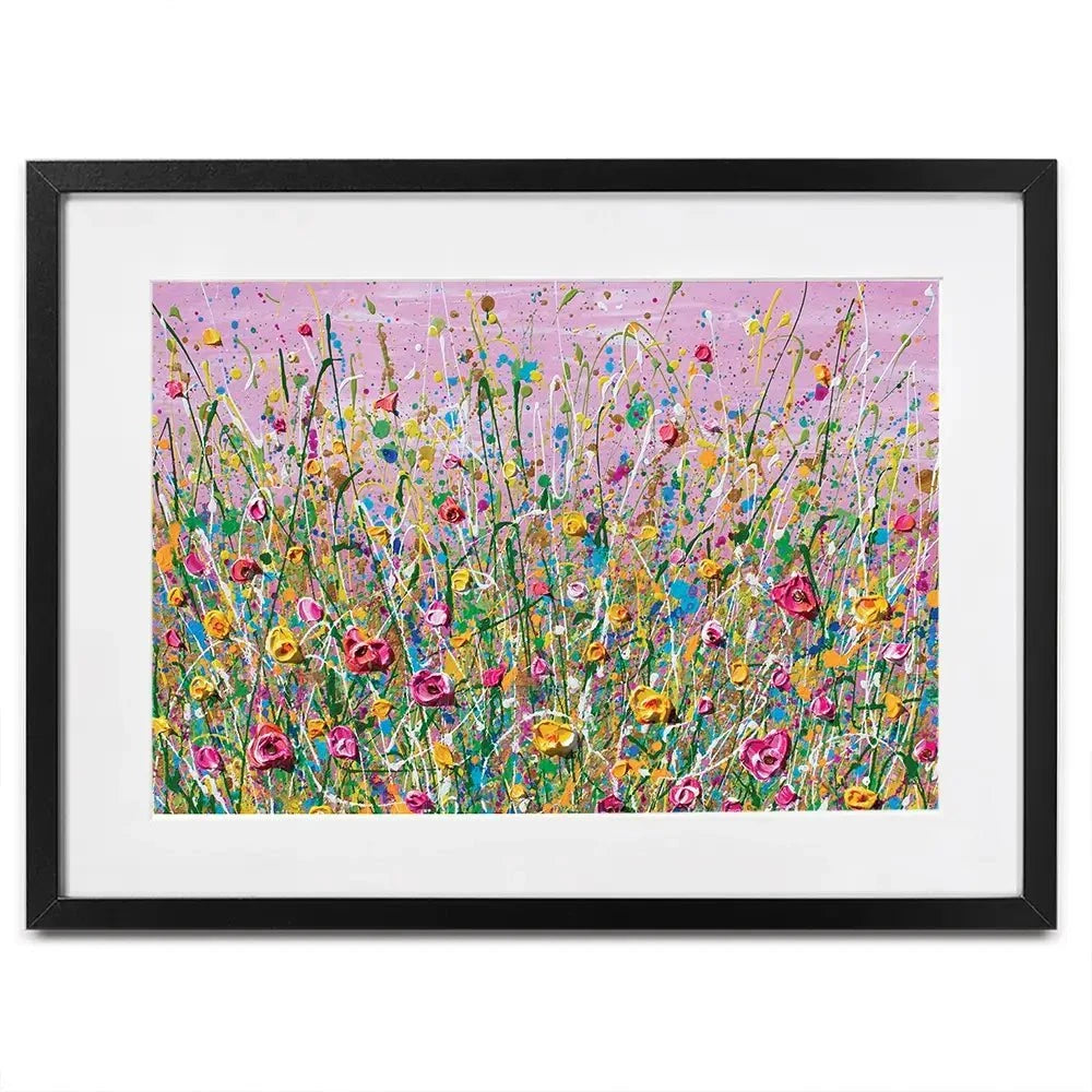 Pink Meadow Framed Art Print Pink Meadow Framed Art Print wall art product Olga Tkachyk