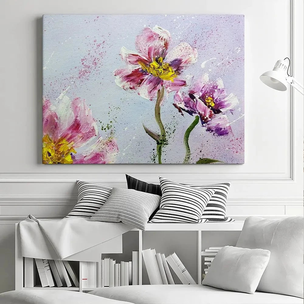 Pink Peonies Canvas Print Pink Peonies Canvas Print wall art product Valenty / Shutterstock