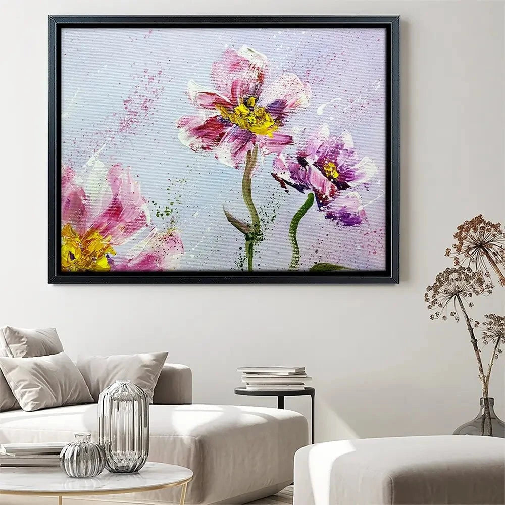 Pink Peonies Canvas Print Pink Peonies Canvas Print wall art product Valenty / Shutterstock