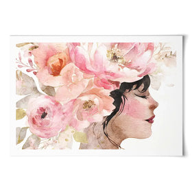 Pink Peony Muse Art Print Pink Peony Muse Art Print wall art product Svetlana Aleynikova
