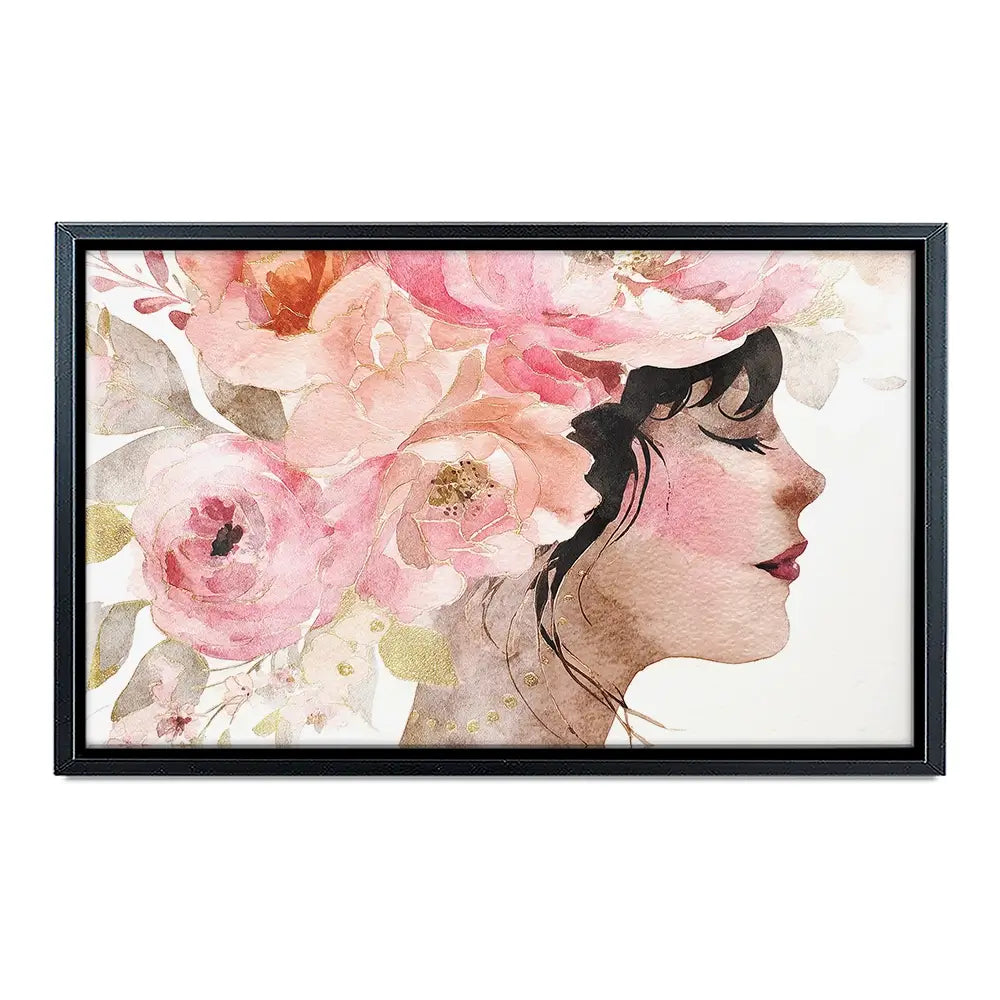Pink Peony Muse Canvas Print Pink Peony Muse Canvas Print wall art product Svetlana Aleynikova