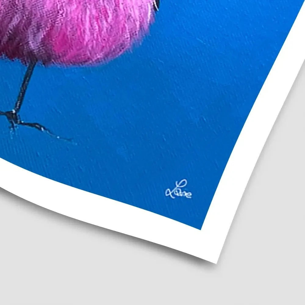 Pink Robin Art Print Pink Robin Art Print wall art product Laure Bury