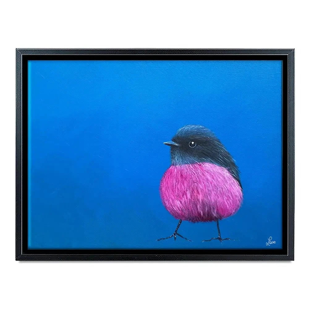 Pink Robin Canvas Print Pink Robin Canvas Print wall art product Laure Bury