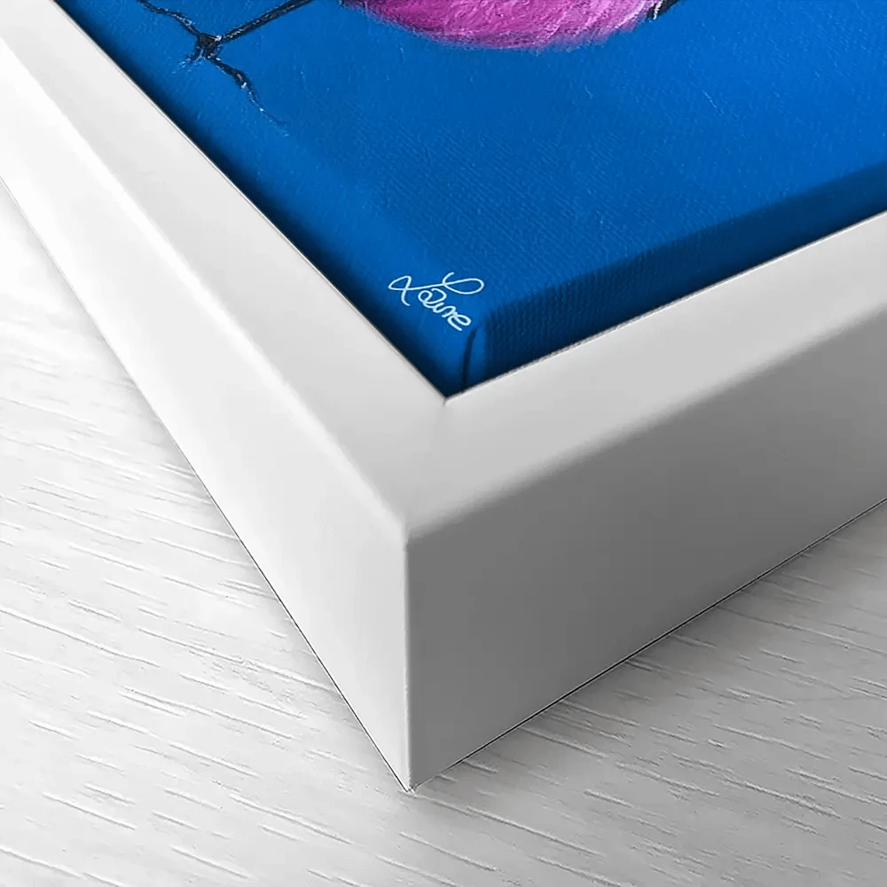 Pink Robin Canvas Print Pink Robin Canvas Print wall art product Laure Bury