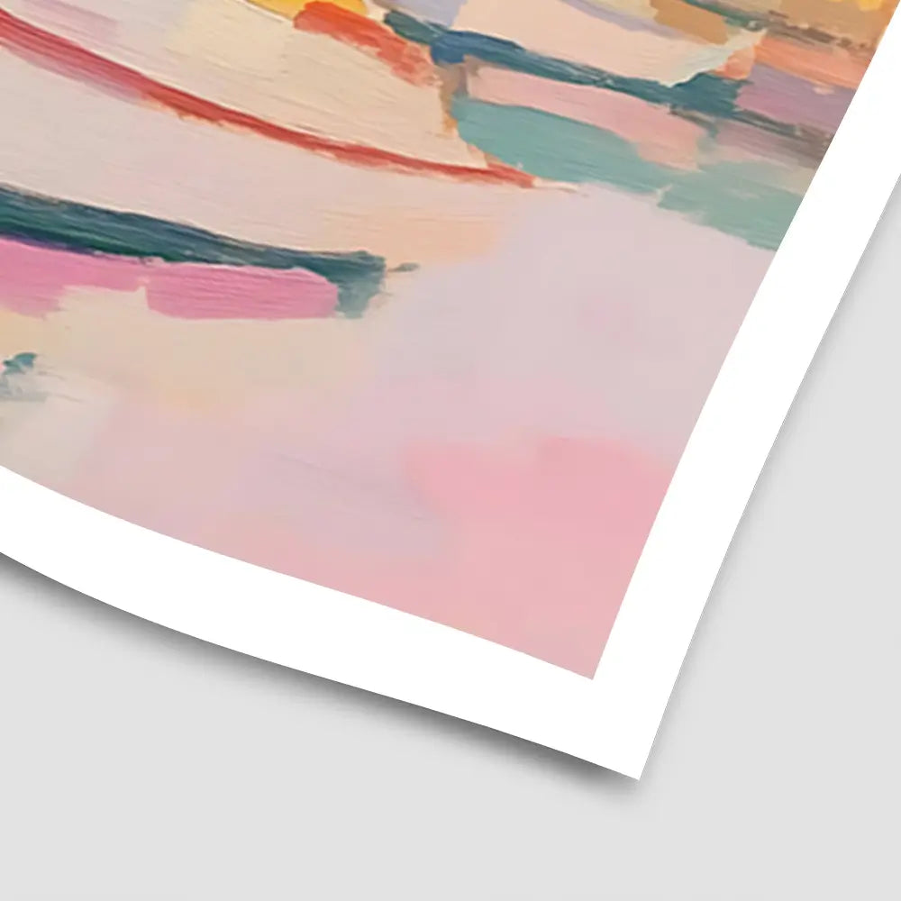 Pink Sailboat Art Print Pink Sailboat Art Print wall art product NiniArt - Independent
