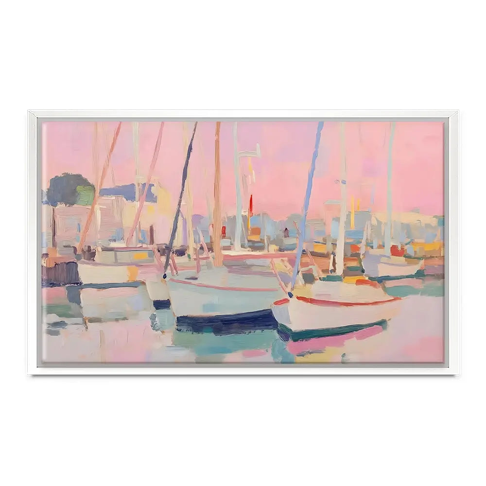 Pink Sailboat Canvas Print Pink Sailboat Canvas Print wall art product NiniArt - Independent
