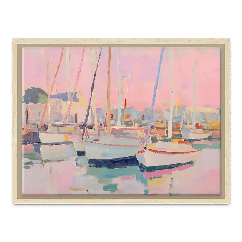 Pink Sailboat Canvas Print Pink Sailboat Canvas Print wall art product NiniArt - Independent