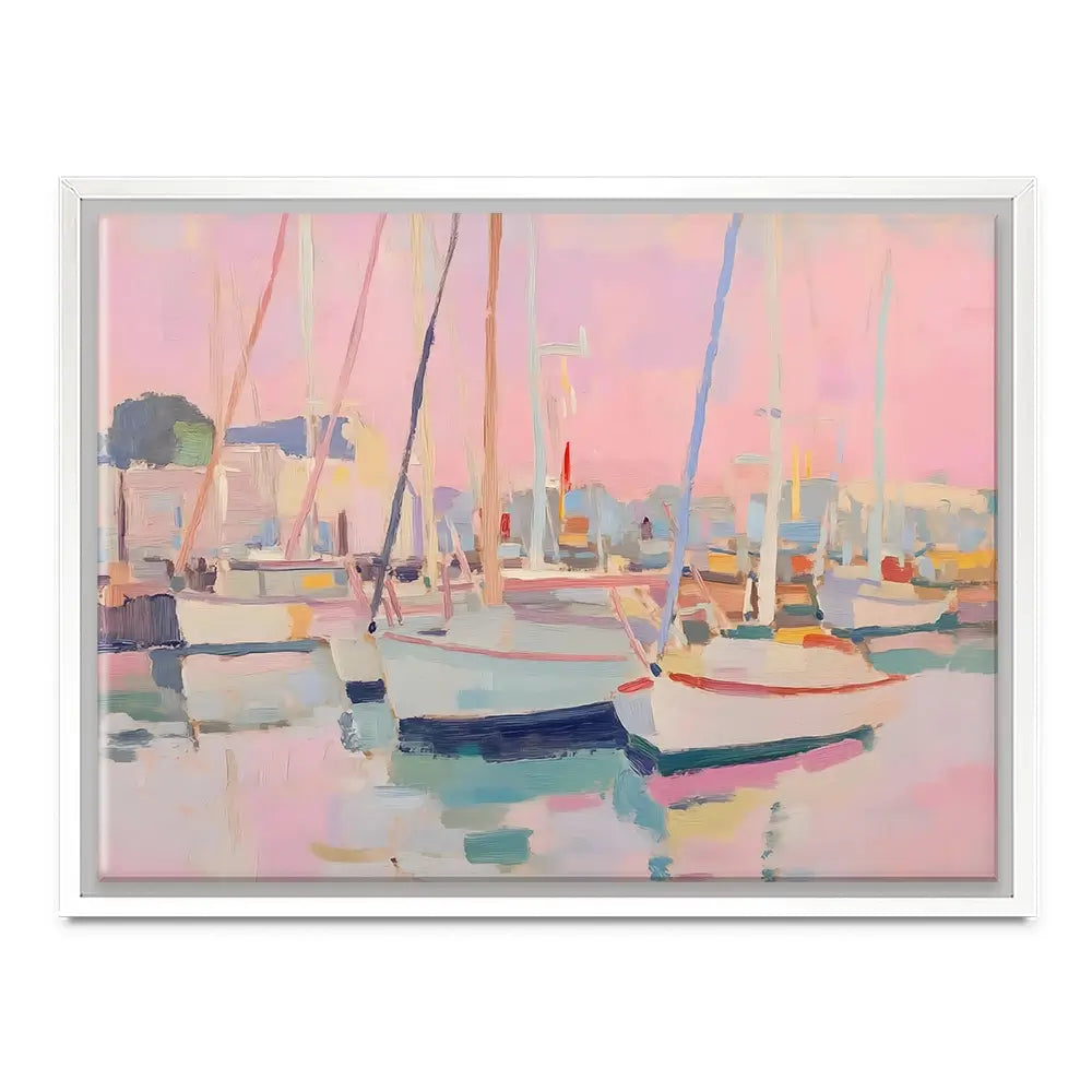 Pink Sailboat Canvas Print Pink Sailboat Canvas Print wall art product NiniArt - Independent