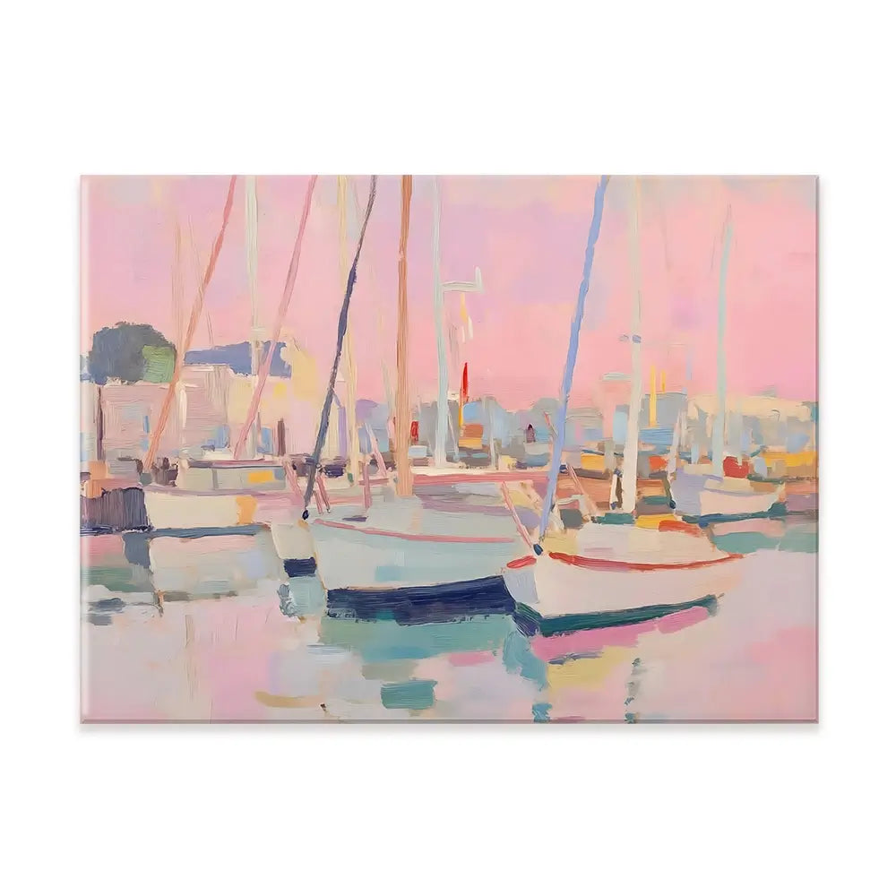 Pink Sailboat Canvas Print Pink Sailboat Canvas Print wall art product NiniArt - Independent