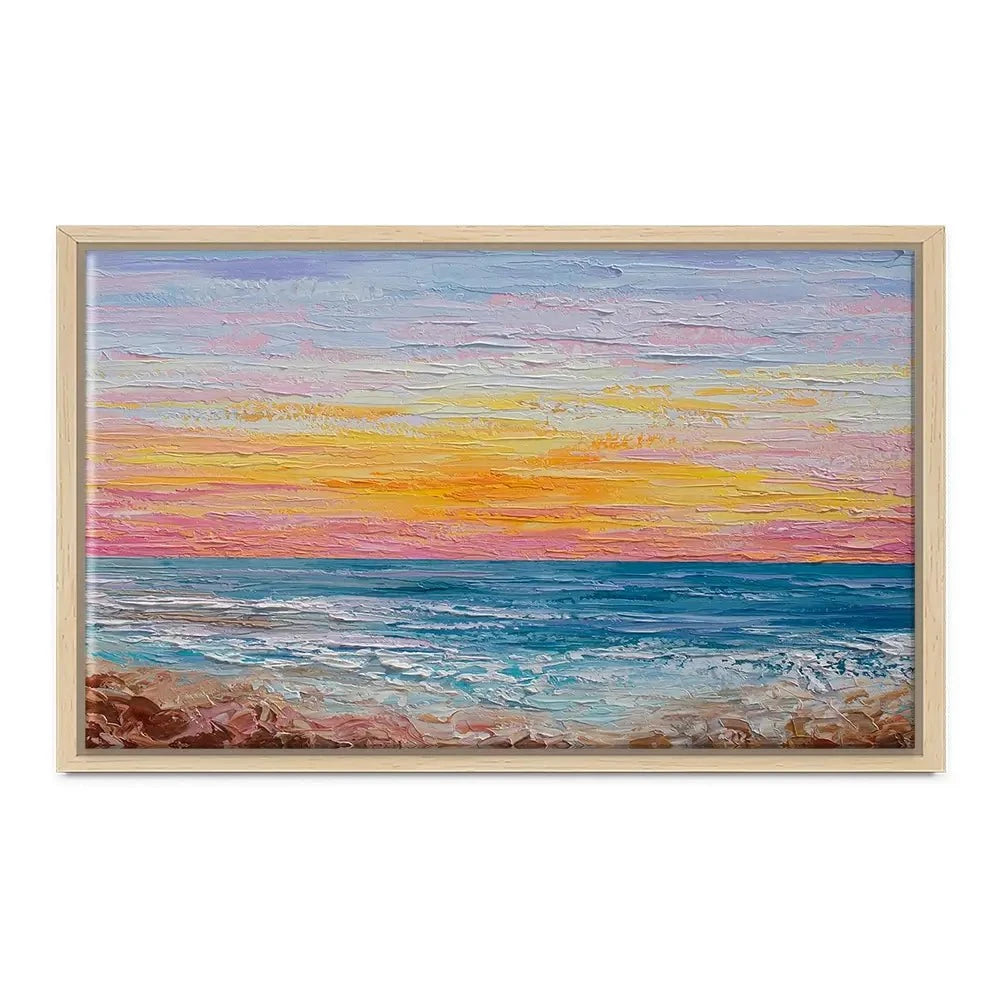 Pink Sunrise Canvas Print Pink Sunrise Canvas Print wall art product Olga Tkachyk
