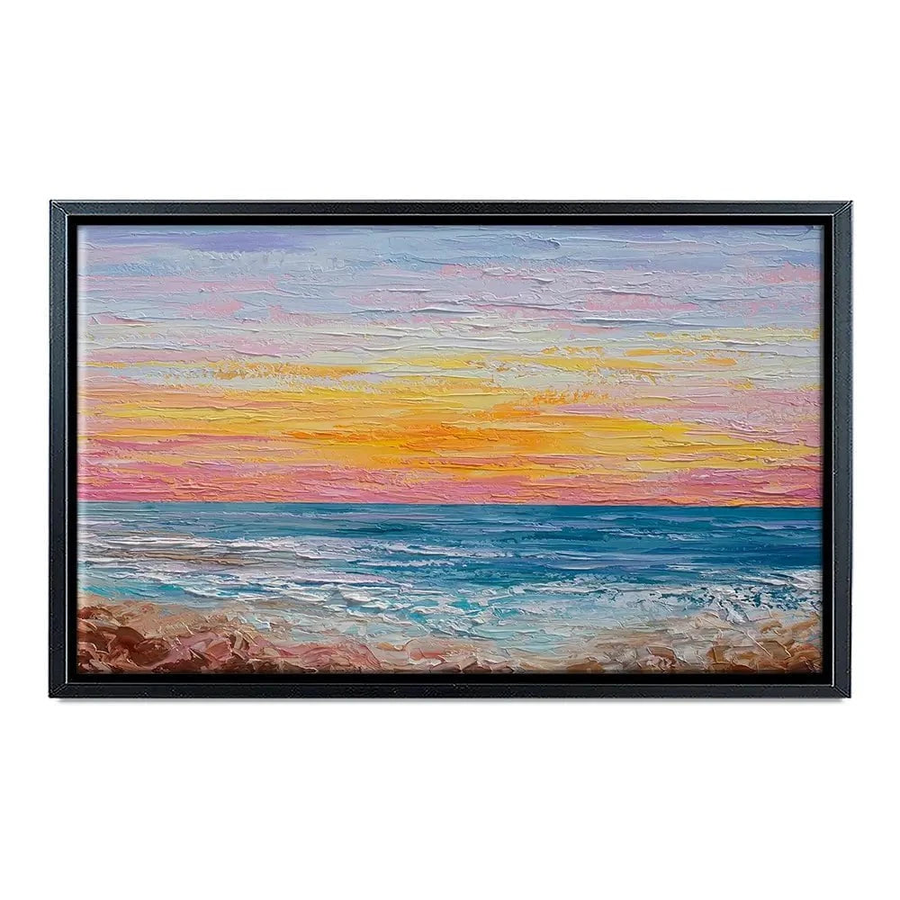 Pink Sunrise Canvas Print Pink Sunrise Canvas Print wall art product Olga Tkachyk