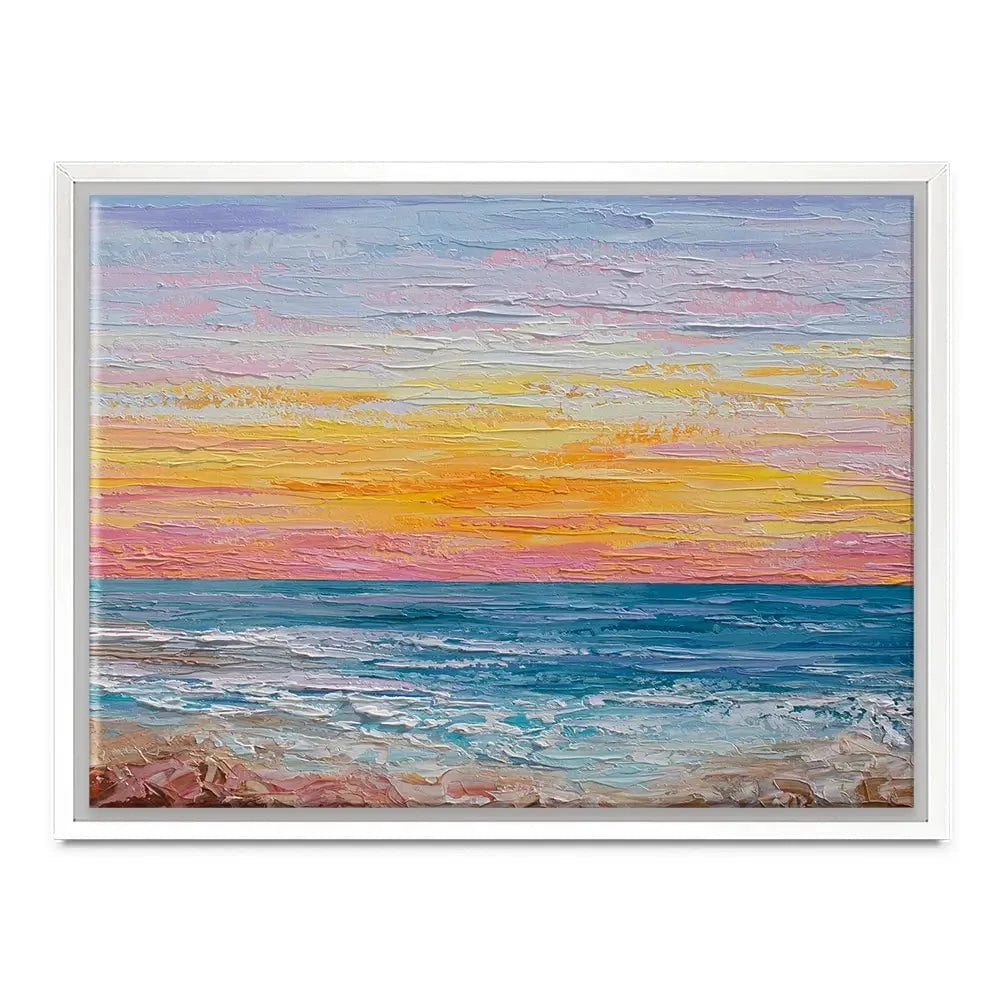 Pink Sunrise Canvas Print Pink Sunrise Canvas Print wall art product Olga Tkachyk