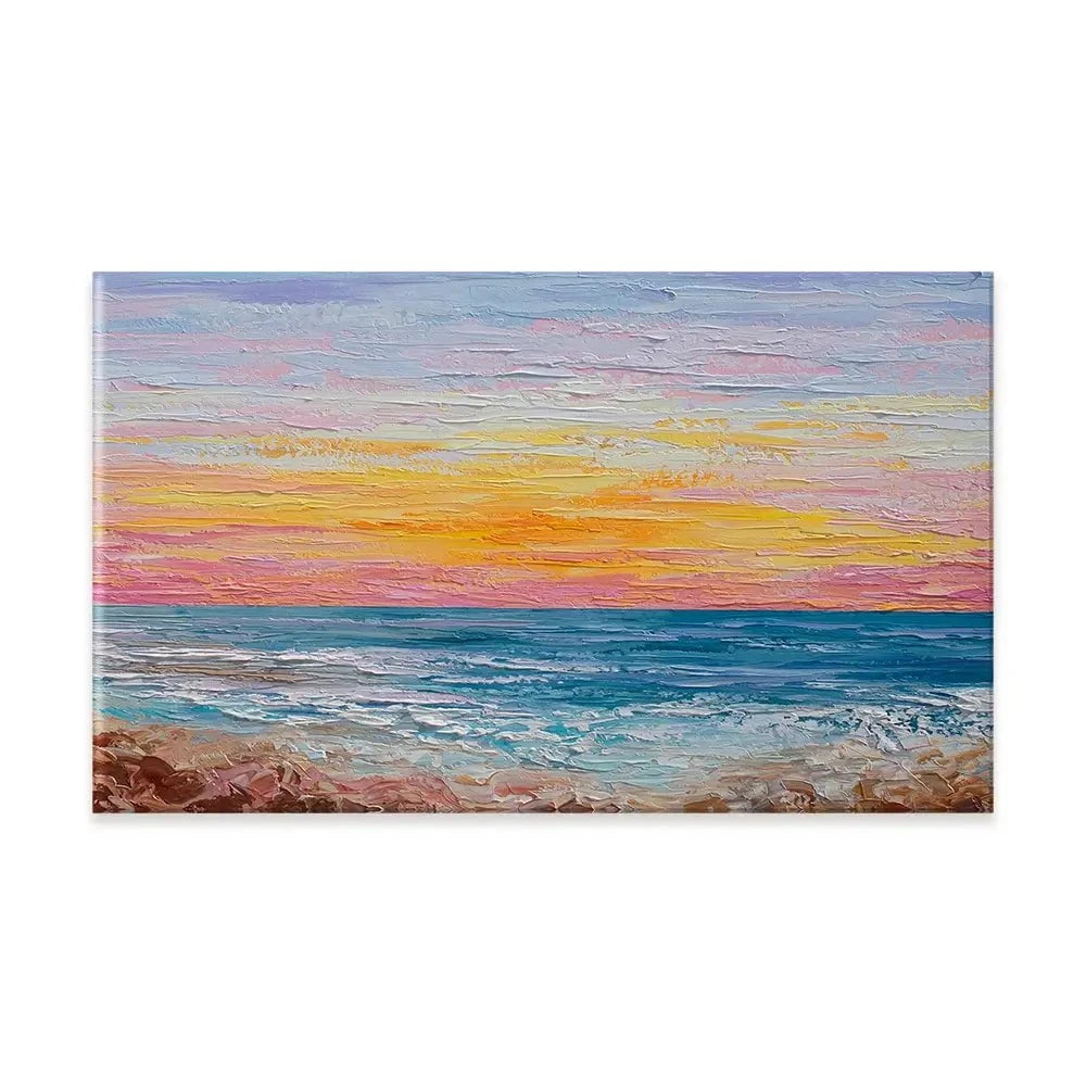 Pink Sunrise Canvas Print Pink Sunrise Canvas Print wall art product Olga Tkachyk