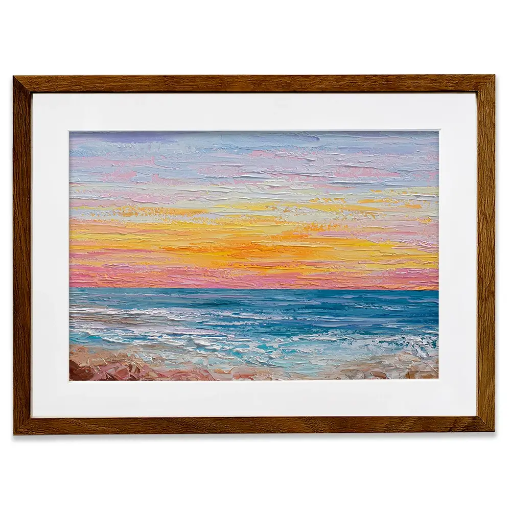 Pink Sunrise Framed Art Print Pink Sunrise Framed Art Print wall art product Olga Tkachyk