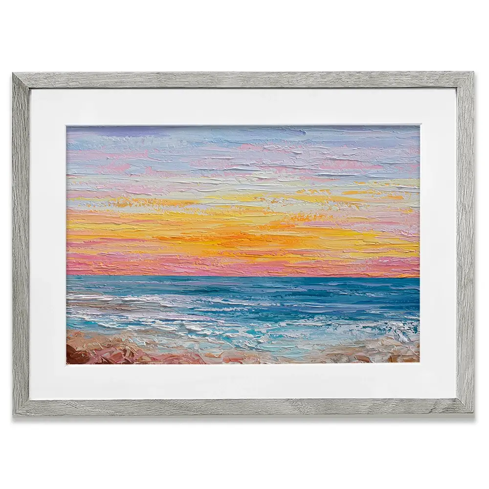 Pink Sunrise Framed Art Print Pink Sunrise Framed Art Print wall art product Olga Tkachyk