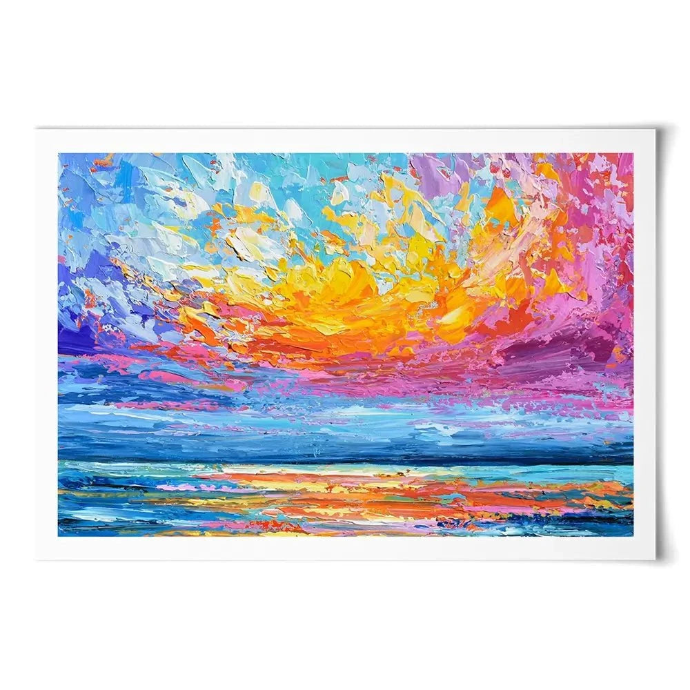 Pink Sunset Art Print Pink Sunset Art Print wall art product Olga Tkachyk