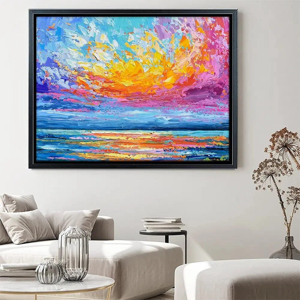Pink Sunset Canvas Print Pink Sunset Canvas Print wall art product Olga Tkachyk