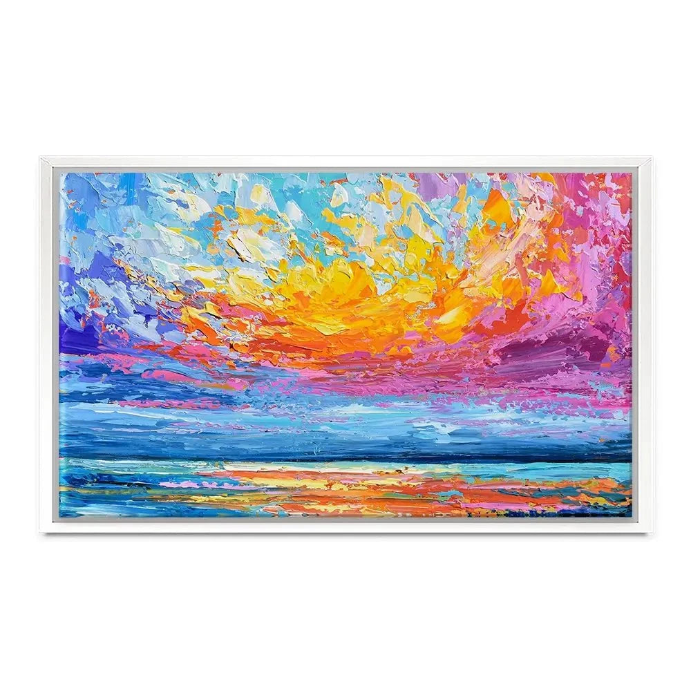 Pink Sunset Canvas Print Pink Sunset Canvas Print wall art product Olga Tkachyk