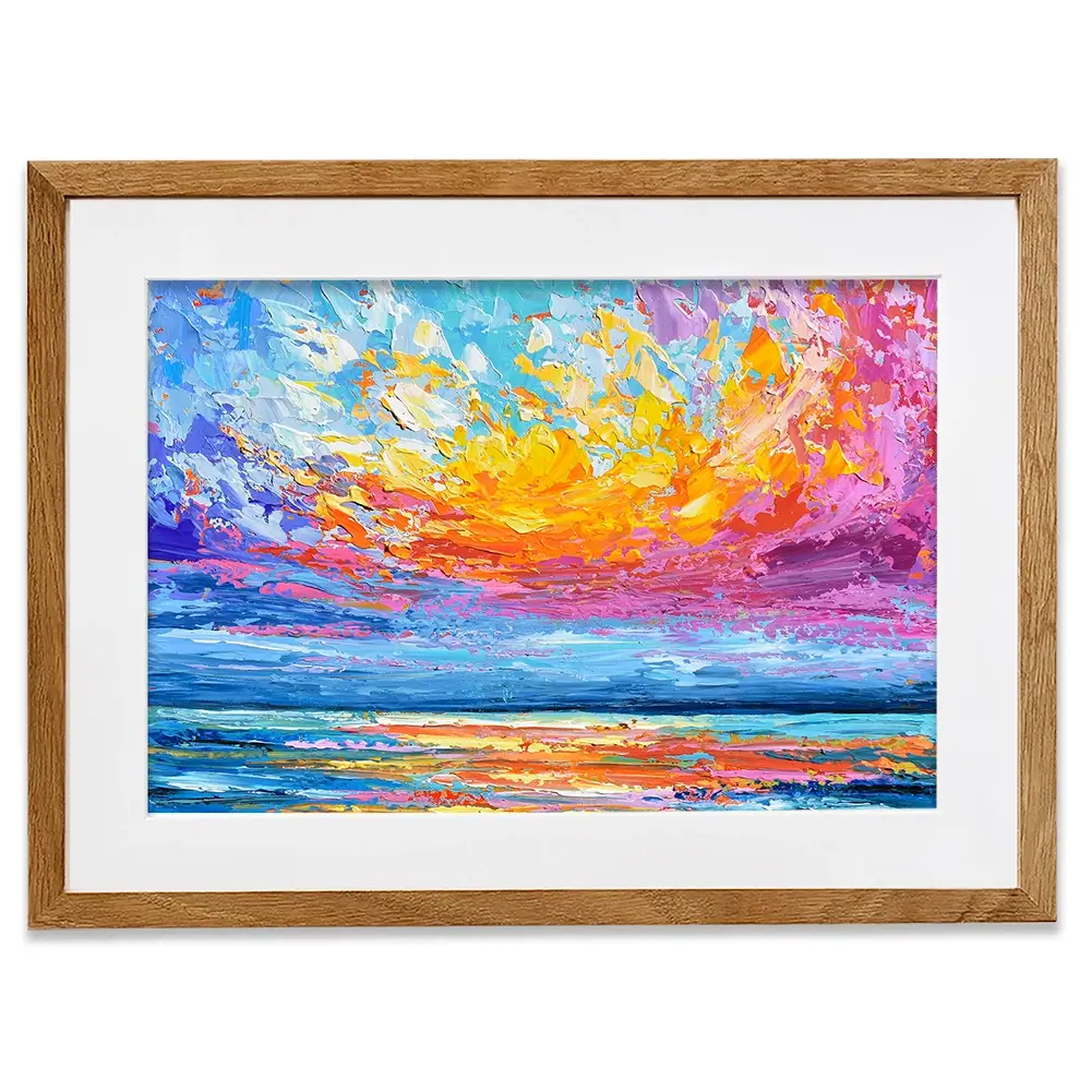 Pink Sunset Framed Art Print Pink Sunset Framed Art Print wall art product Olga Tkachyk