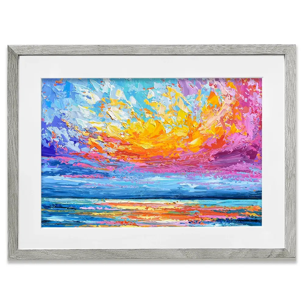 Pink Sunset Framed Art Print Pink Sunset Framed Art Print wall art product Olga Tkachyk