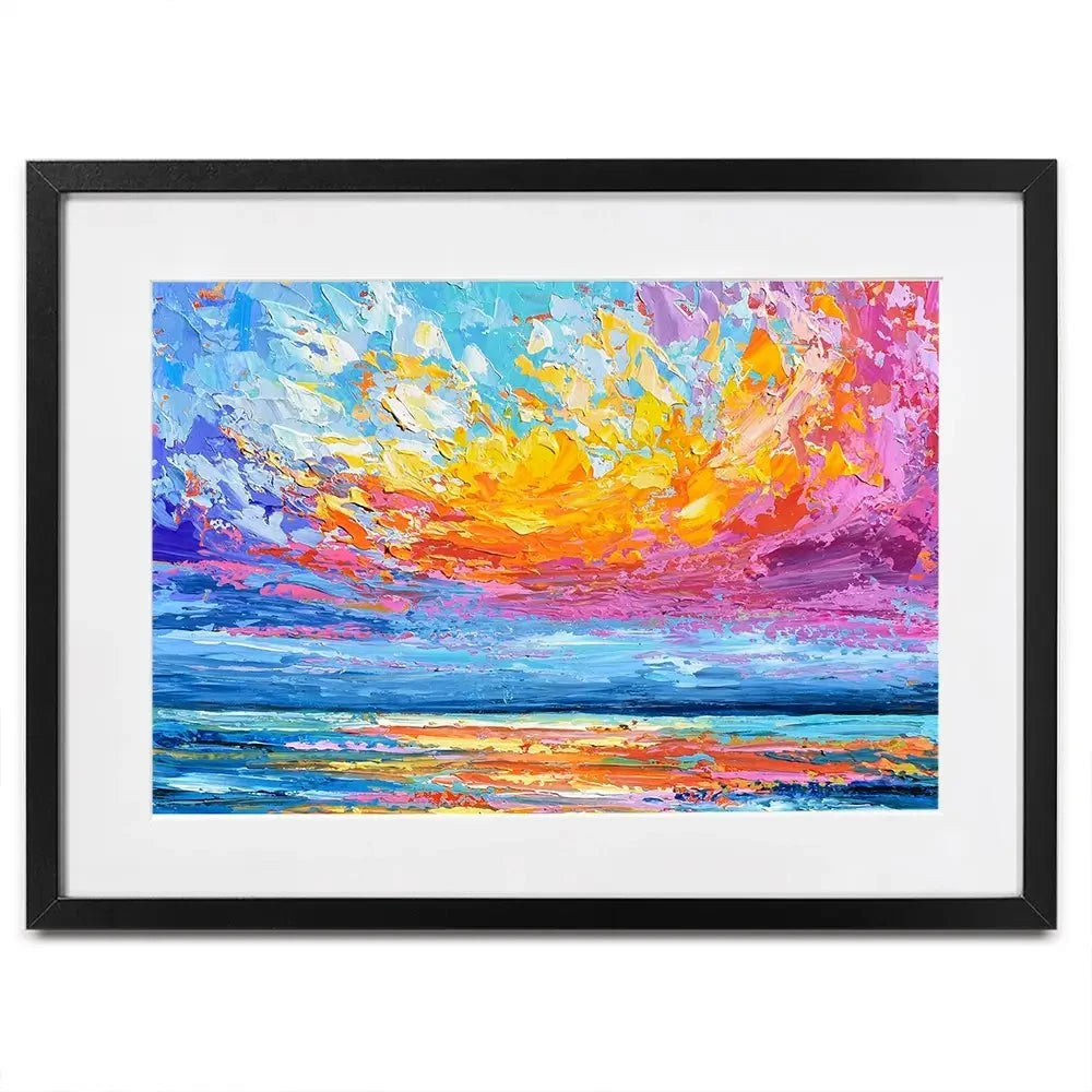 Pink Sunset Framed Art Print Pink Sunset Framed Art Print wall art product Olga Tkachyk