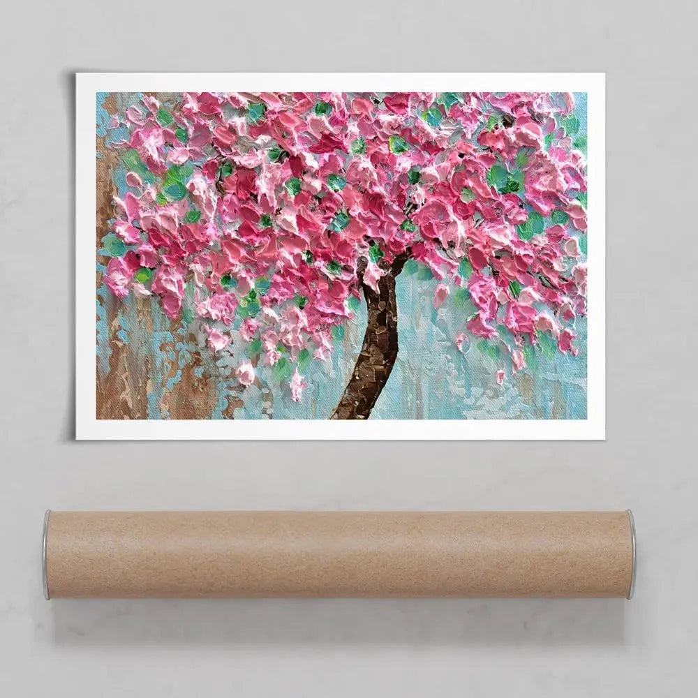Pink Tree Art Print Pink Tree Art Print wall art product Olga Tkachyk