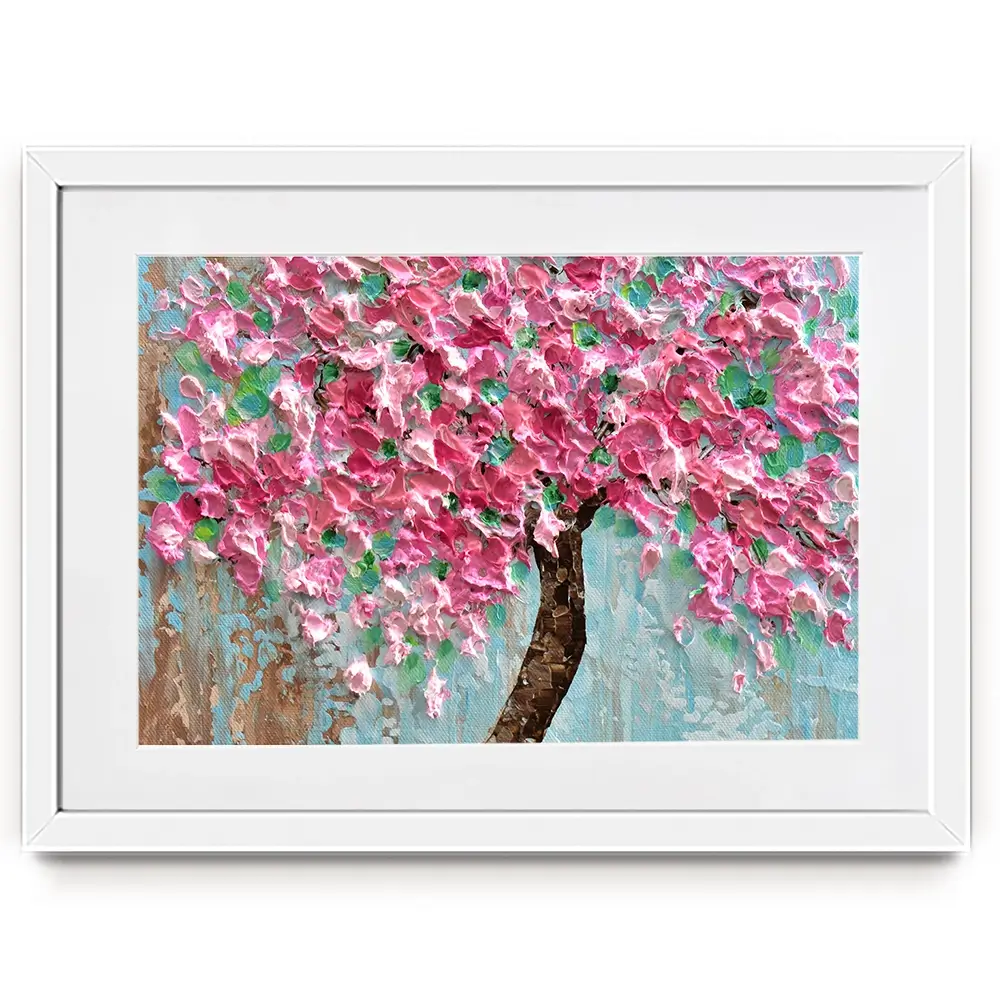 Pink Tree Framed Art Print Pink Tree Framed Art Print wall art product Olga Tkachyk