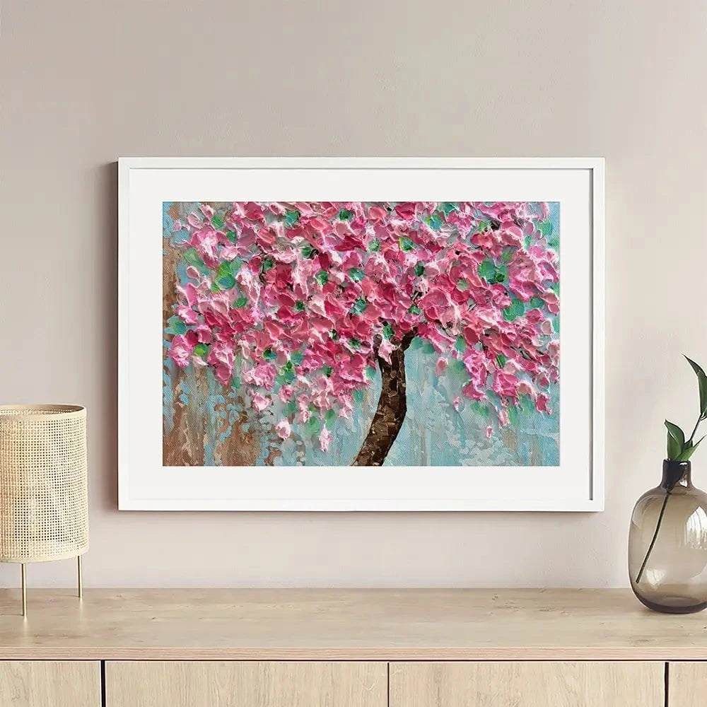 Pink Tree Framed Art Print Pink Tree Framed Art Print wall art product Olga Tkachyk
