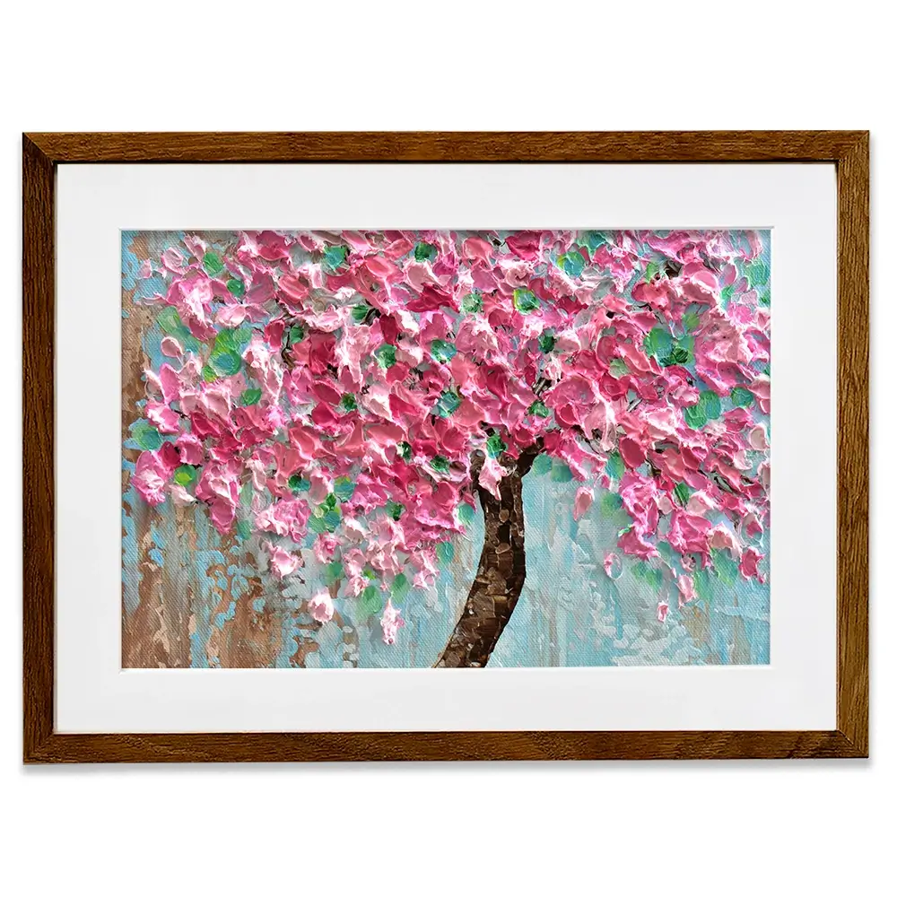 Pink Tree Framed Art Print Pink Tree Framed Art Print wall art product Olga Tkachyk