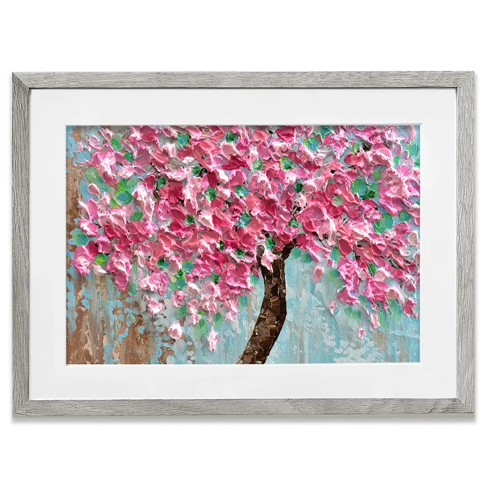 Pink Tree Framed Art Print Pink Tree Framed Art Print wall art product Olga Tkachyk