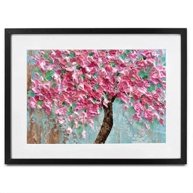 Pink Tree Framed Art Print Pink Tree Framed Art Print wall art product Olga Tkachyk