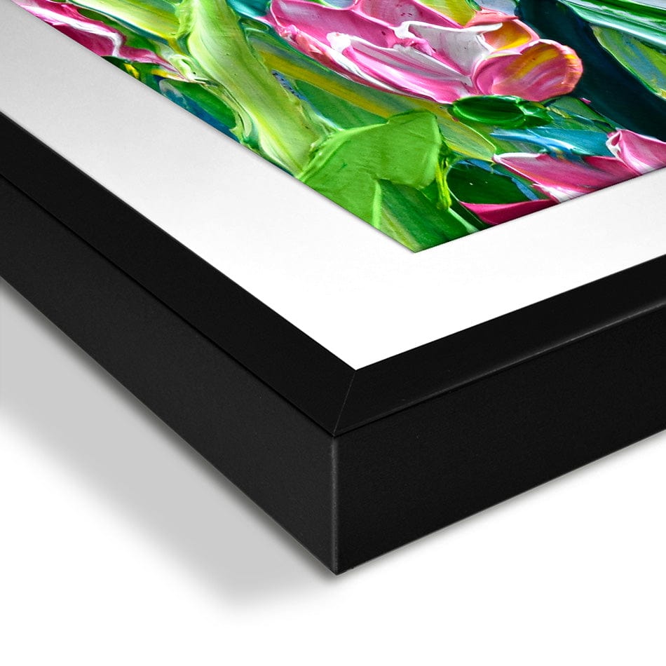 Pink Tulips Framed Art Print wall art product Olga Tkachyk