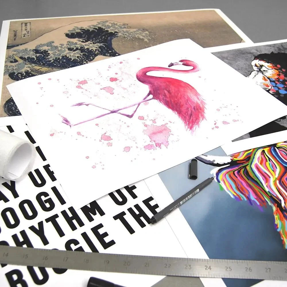 Pink Watercolour Flamingo Art Print Pink Watercolour Flamingo Art Print wall art product olgers / Shutterstock