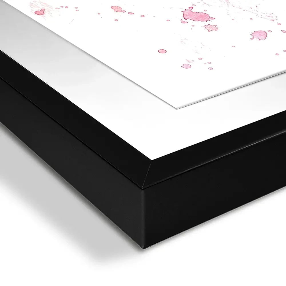 Pink Watercolour Flamingo Framed Art Print Pink Watercolour Flamingo Framed Art Print wall art product olgers / Shutterstock