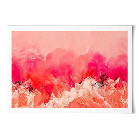 Pink Wave Art Print Pink Wave Art Print wall art product Treechild