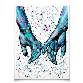 Pinky Promise Art Print Pinky Promise Art Print wall art product Emma LC Art