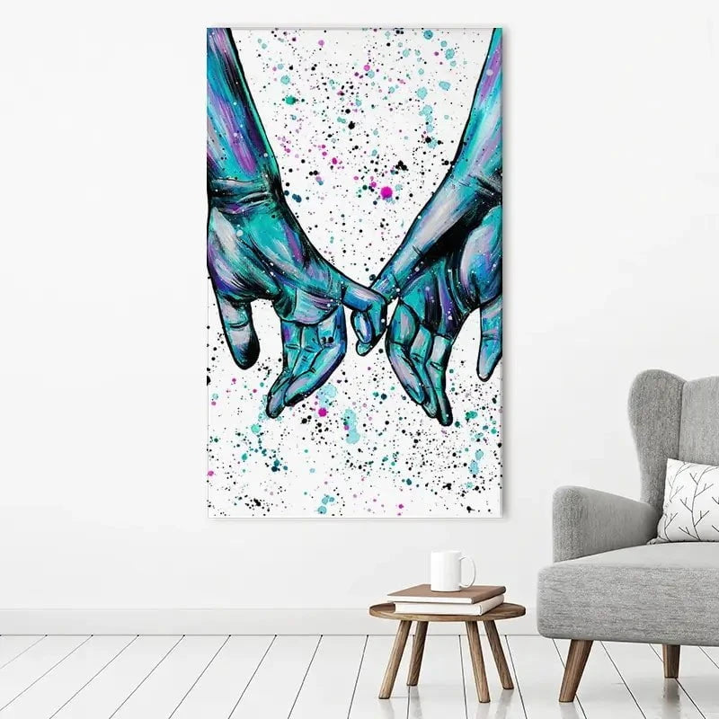 Pinky Promise Canvas Print Pinky Promise Canvas Print wall art product Emma LC Art