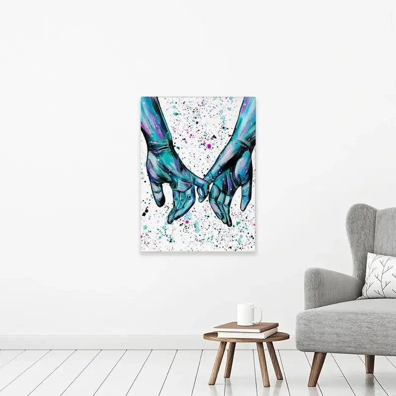 Pinky Promise Canvas Print Pinky Promise Canvas Print wall art product Emma LC Art