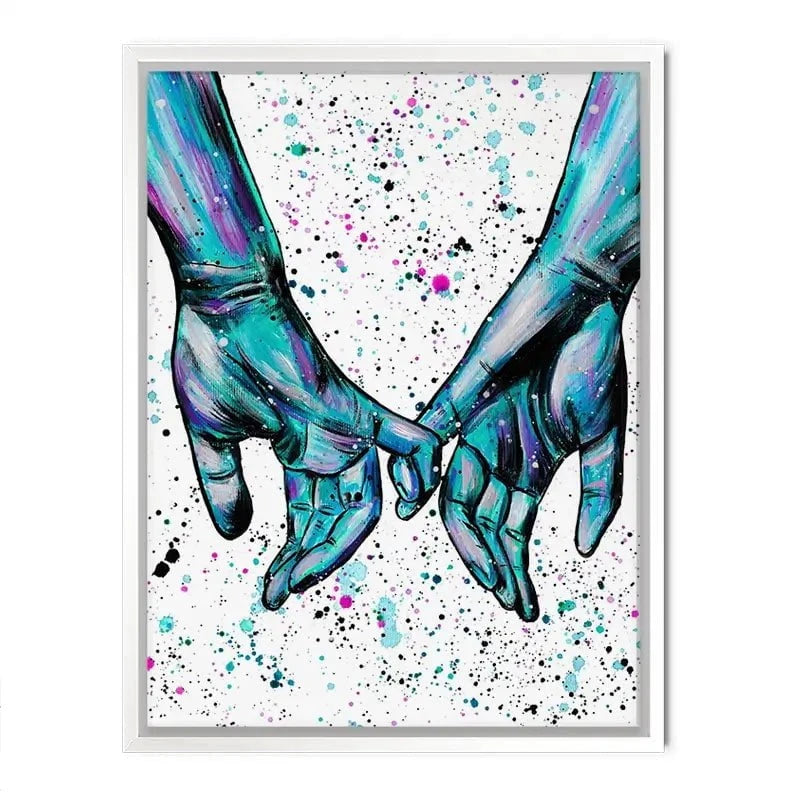 Pinky Promise Canvas Print Pinky Promise Canvas Print wall art product Emma LC Art