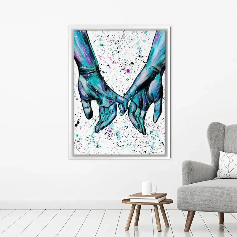 Pinky Promise Canvas Print Pinky Promise Canvas Print wall art product Emma LC Art