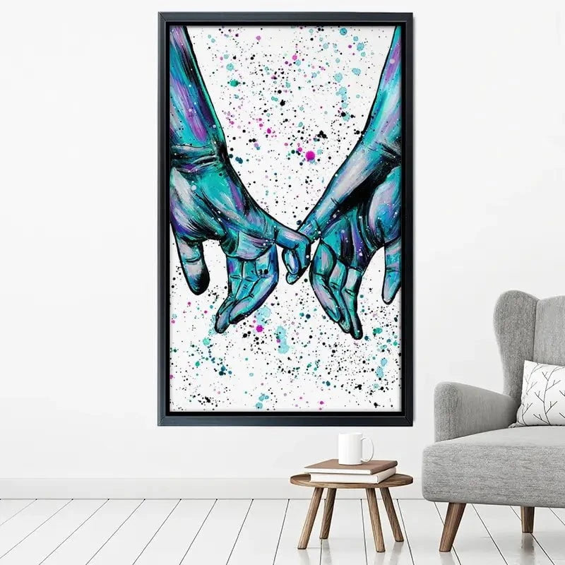 Pinky Promise Canvas Print Pinky Promise Canvas Print wall art product Emma LC Art