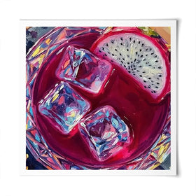 Pitaya Cocktail Square Art Print Pitaya Cocktail Square Art Print wall art product David Alexander Elder