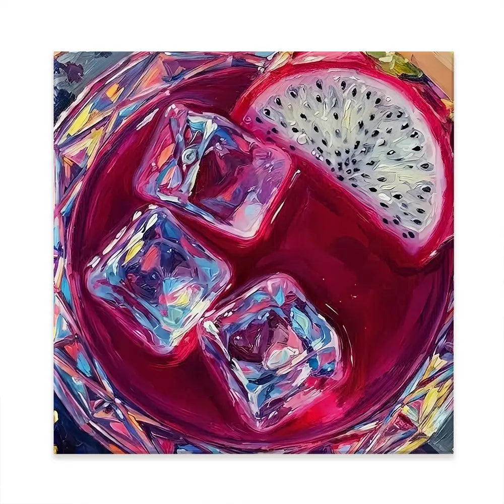 Pitaya Cocktail Square Canvas Print Pitaya Cocktail Square Canvas Print wall art product David Alexander Elder