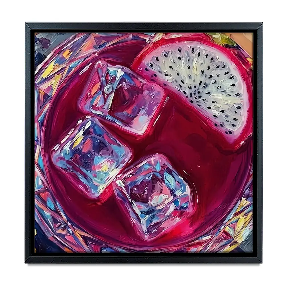Pitaya Cocktail Square Canvas Print Pitaya Cocktail Square Canvas Print wall art product David Alexander Elder