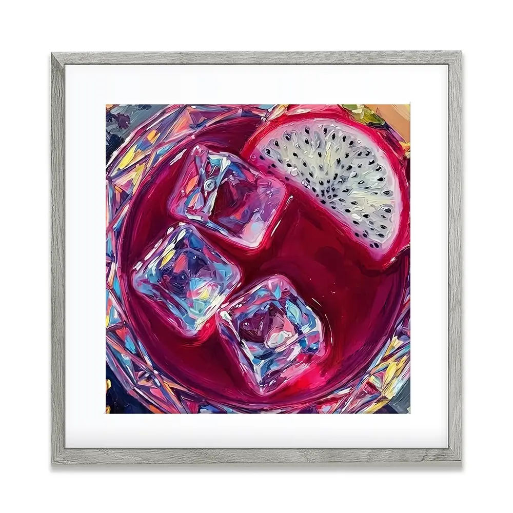 Pitaya Cocktail Square Framed Art Print Pitaya Cocktail Square Framed Art Print wall art product David Alexander Elder