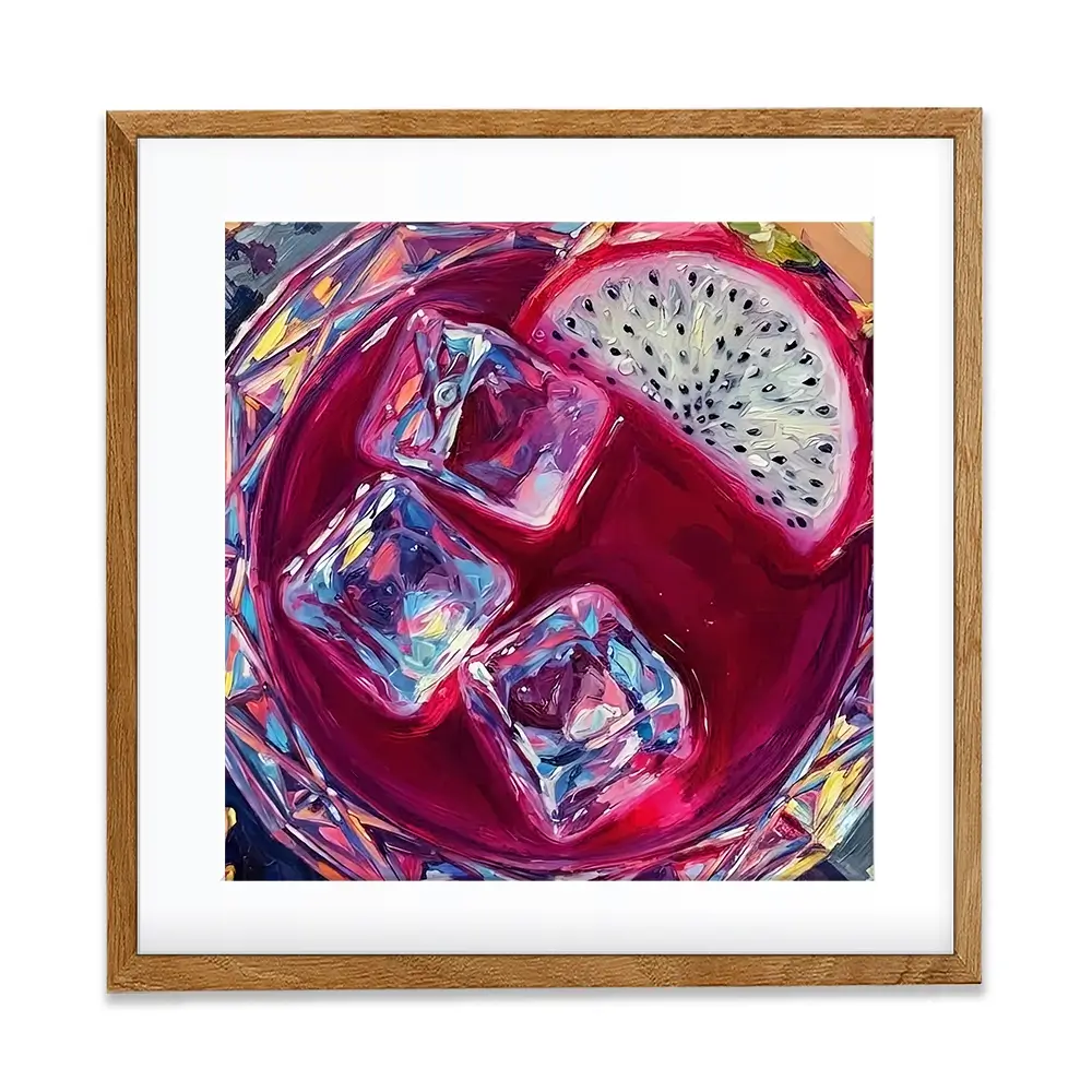 Pitaya Cocktail Square Framed Art Print Pitaya Cocktail Square Framed Art Print wall art product David Alexander Elder
