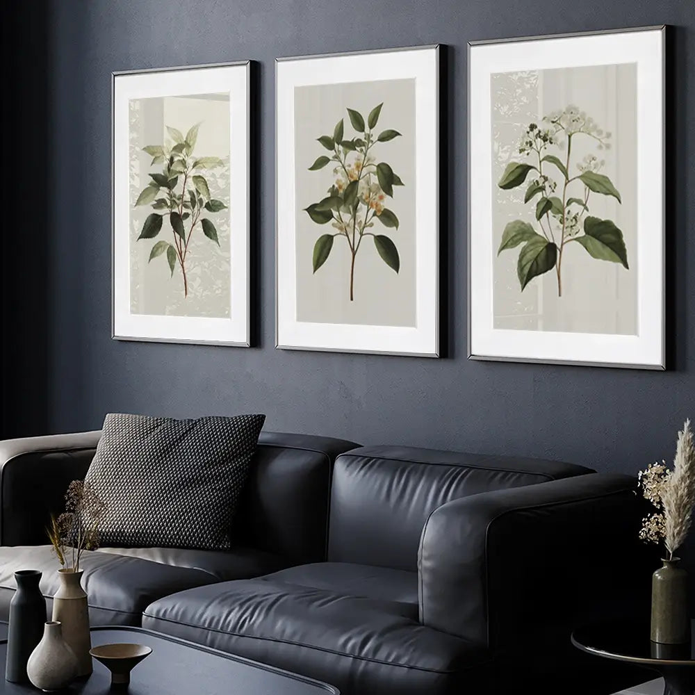Plants Framed Art Print Trio Plants Framed Art Print Trio wall art product IAmHomeStudio